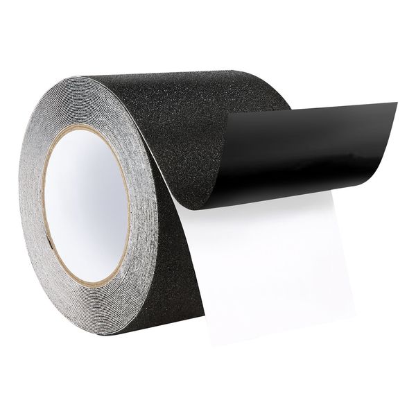 Anti-Slip Tape, 35 FT x 4 inch Non Slip Grip Tape for Stairs Steps, 80-Grit Aluminum Oxide High Traction Non-Skid Stair Treads with Strong Adhesive Backing, Suitable for Indoor & Outdoor Use - Image 6