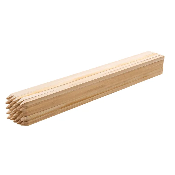 Wooden Garden Stakes, 25 Pcs 36x0.75x0.75 in Survey Grading Stakes, Garden Ground Stake with Sharp Point, Fir Wood Plant Support Stake, Sign Posts for Silt Fence Backyard Boundaries Baselines - Image 10